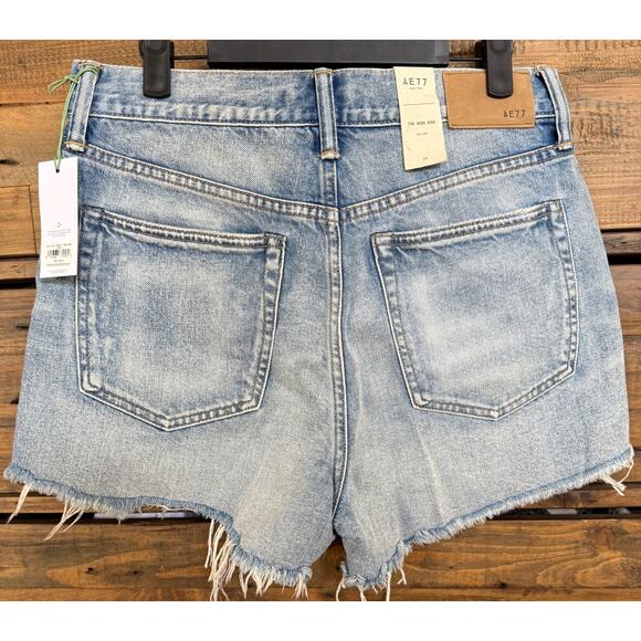 AE77 Premium Denim Women's Cut-Off High Rise Shorts Sz 29 NWT - Picture 2 of 16